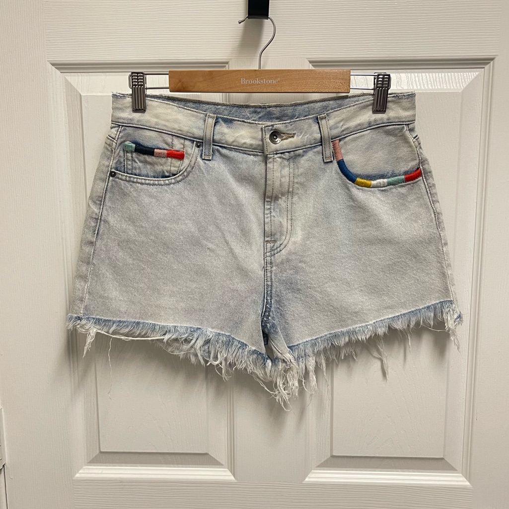 Splendid X Margherita Denim Stitched Shorts